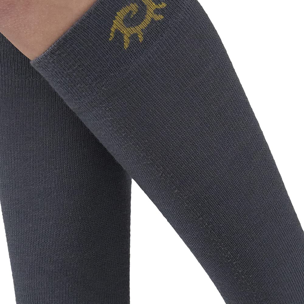 SOLIDEA Unisex Gambalety Skarpety For You Merinos Klasyczny Kompresja Stopniowa 18/24 mmHg, Szary, M