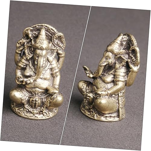 Miniatura 5 de NUOBESTY Elefante Dios Ornamento India Elefante Escultura India Elefante Ornamento Señor Estatua de Elefante Hindú Decoración Estatua de Oficina