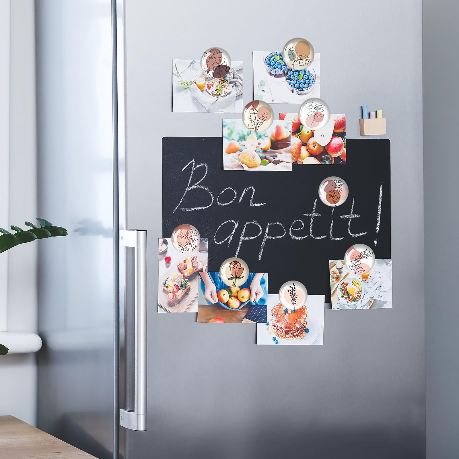 12 Stück Blatt Kühlschrankmagnete - Pflanzen Deko Magneten Für Küche & Büro