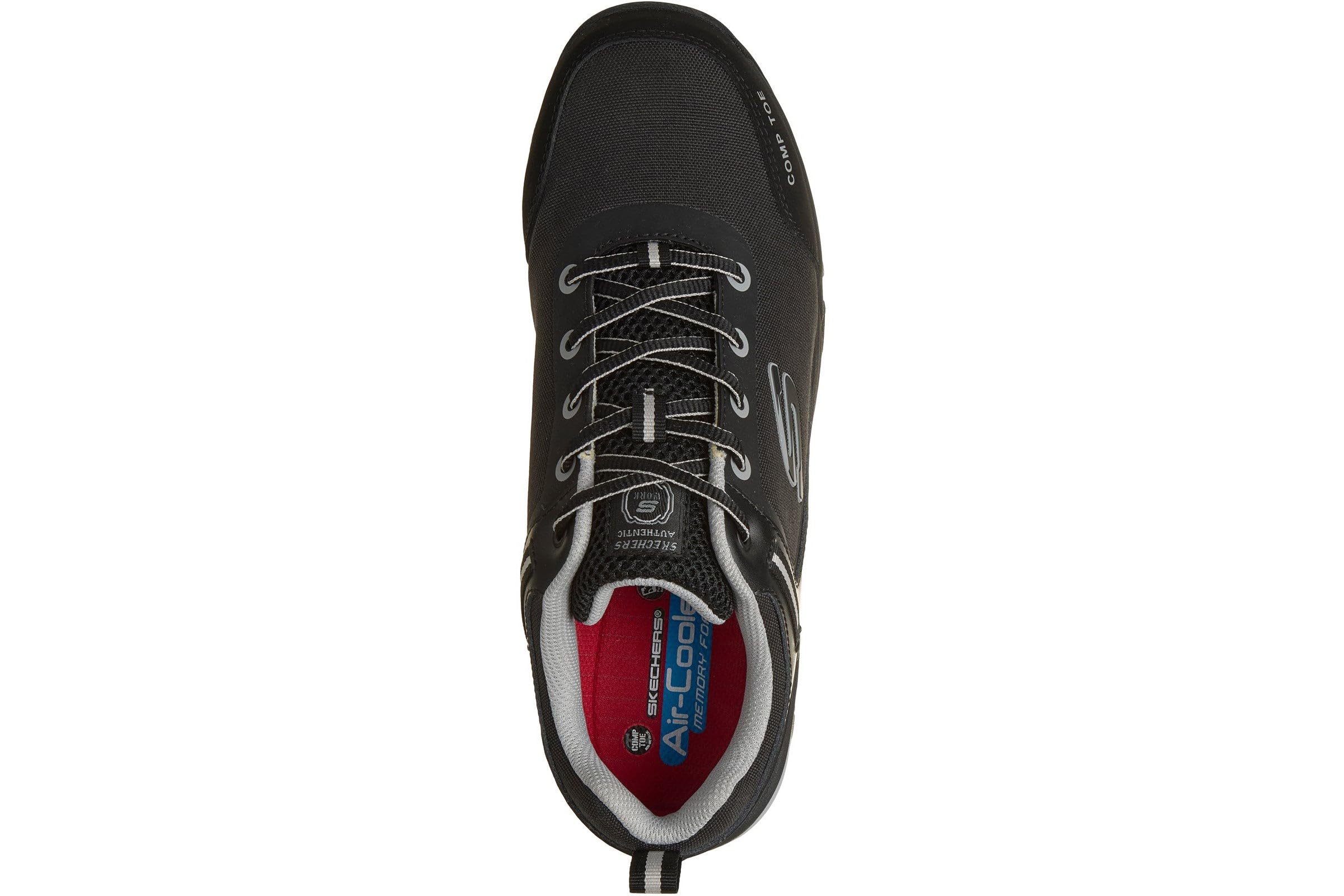 Skechers Męskie buty robocze GATLON - STRIGAX H 200188EC BKGY czarne/szare