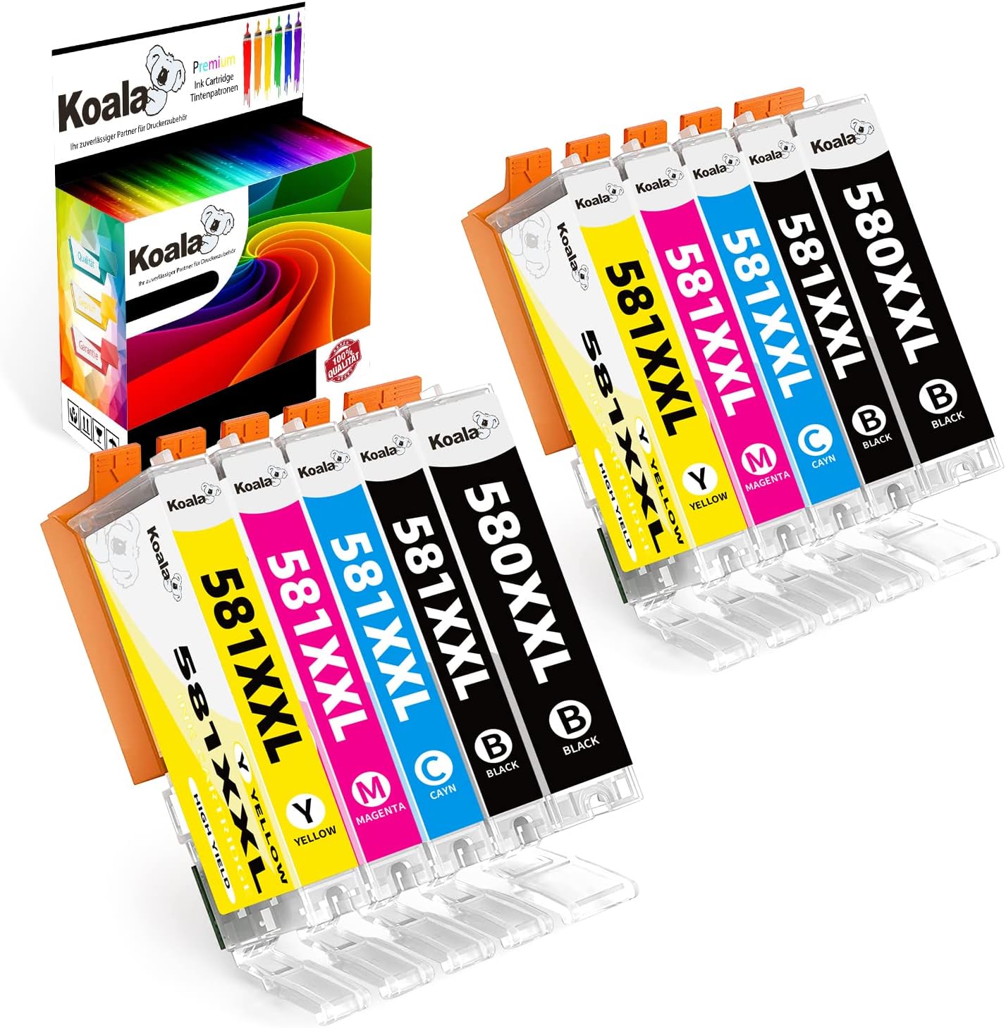 20er Pack Druckerpatronen Für Canon Pixma - 550XL & 551XL Kompatible Tintenpatronen