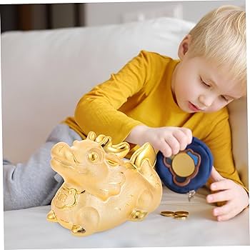 新品　龍年の貯金箱 ビッグサイズ Amazon.co.jp: OUNONA ピッグバンク 年龍年 製貯箱 龍の置物