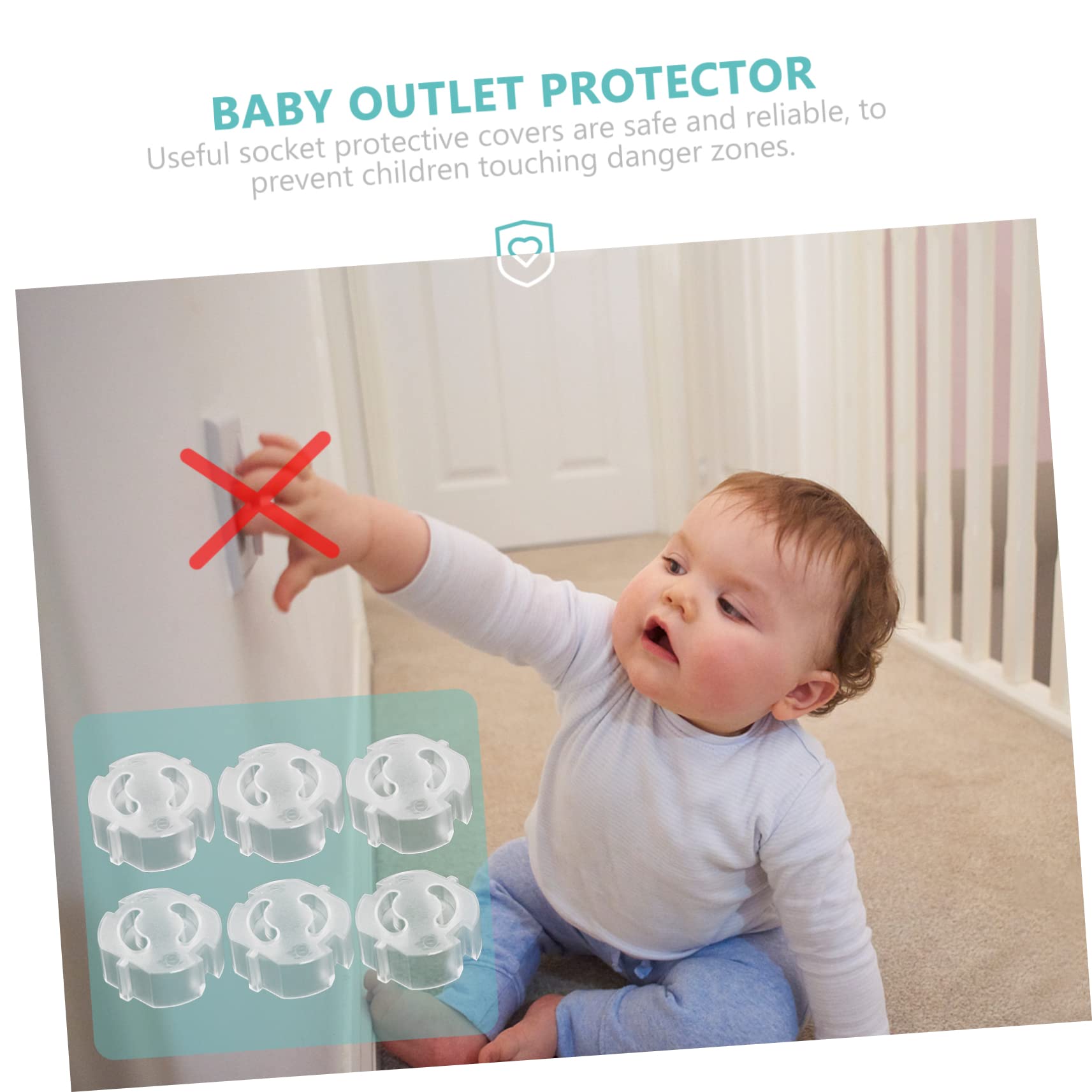 VICASKY 100piezas De Enchufe Transparentes Para Cubiertas De Seguridad Para Enchufes De Protección Infantil Fáciles De Instalar Protección Efectiva Para