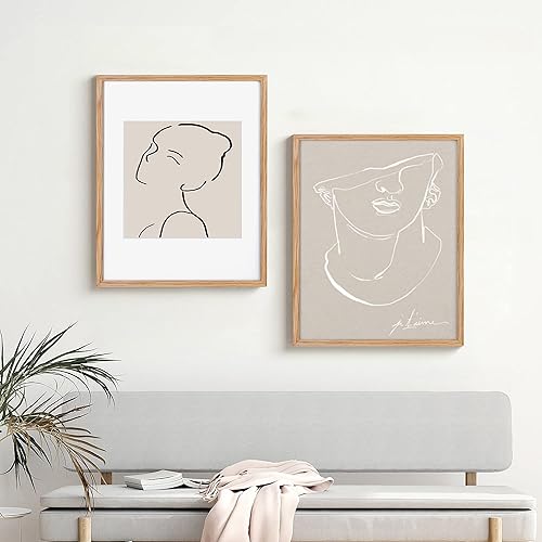 Miniatura 7 de Portarretratos de 16 x 20 pulgadas para pared, marcos de madera de roble macizo de 16 x 20 pulgadas, vidrio templado, marco de fotos de 16 x 20