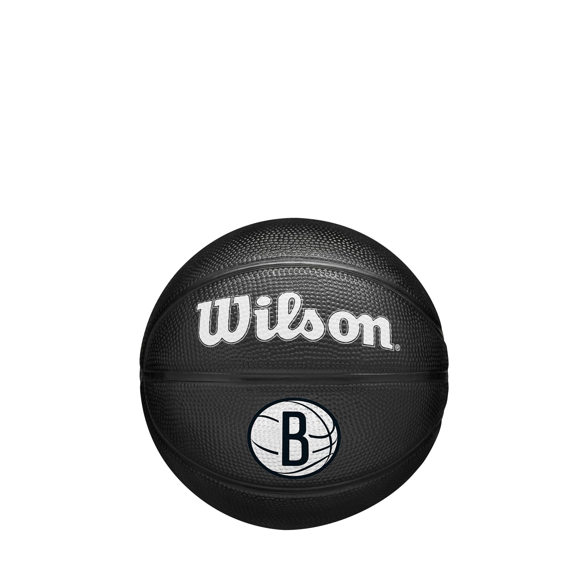 Wilson NBA Team Tribute Mini Ballon de Nets Basketball, Size 3, Black