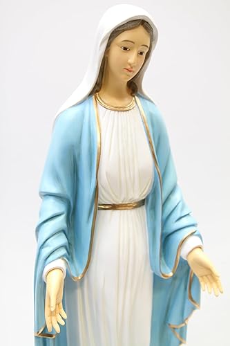 Miniatura 5 de Vittoria Collection Estatua italiana de 31 pulgadas de Nuestra Señora de Gracia hecha en Italia para interiores y exteriores