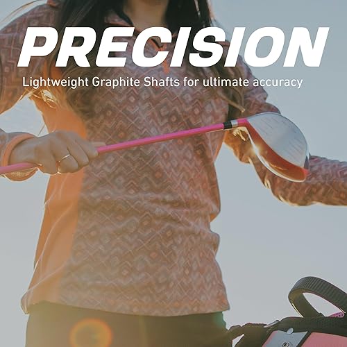 Miniatura 5 de Precise M5 - Juego completo de palos de golf para diestros para mujer, incluye conductor de titanio, SS Fairway, SS Hybrid, S.S. 5-PW, Putter, bolsa