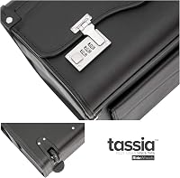 TASSIA Pilóta Táska - Laptop és Iratok Tárolására - Üzleti Utazáshoz, Kézipoggyászként Használható Bőrönd 7