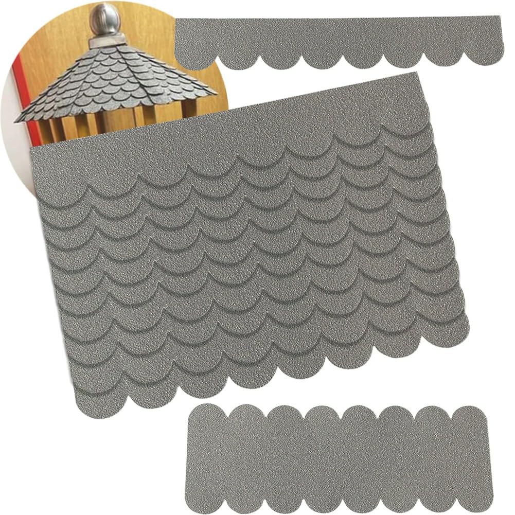 UDSKNV[KSL Roofing Felt Shingles for Bird House Roof Felt Self-Adhesive 21 Pieces Mini Roof Shingles for Nesting Box