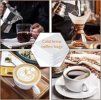 Vista 7 de Paquete de 50 filtros de café frío, filtros comerciales de 20 x 20 pulgadas, bolsa de filtro para café de hasta 5 libras, se adapta a cubos de 5