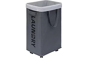 Chicvita Rolling Laundry Basket with Wheels