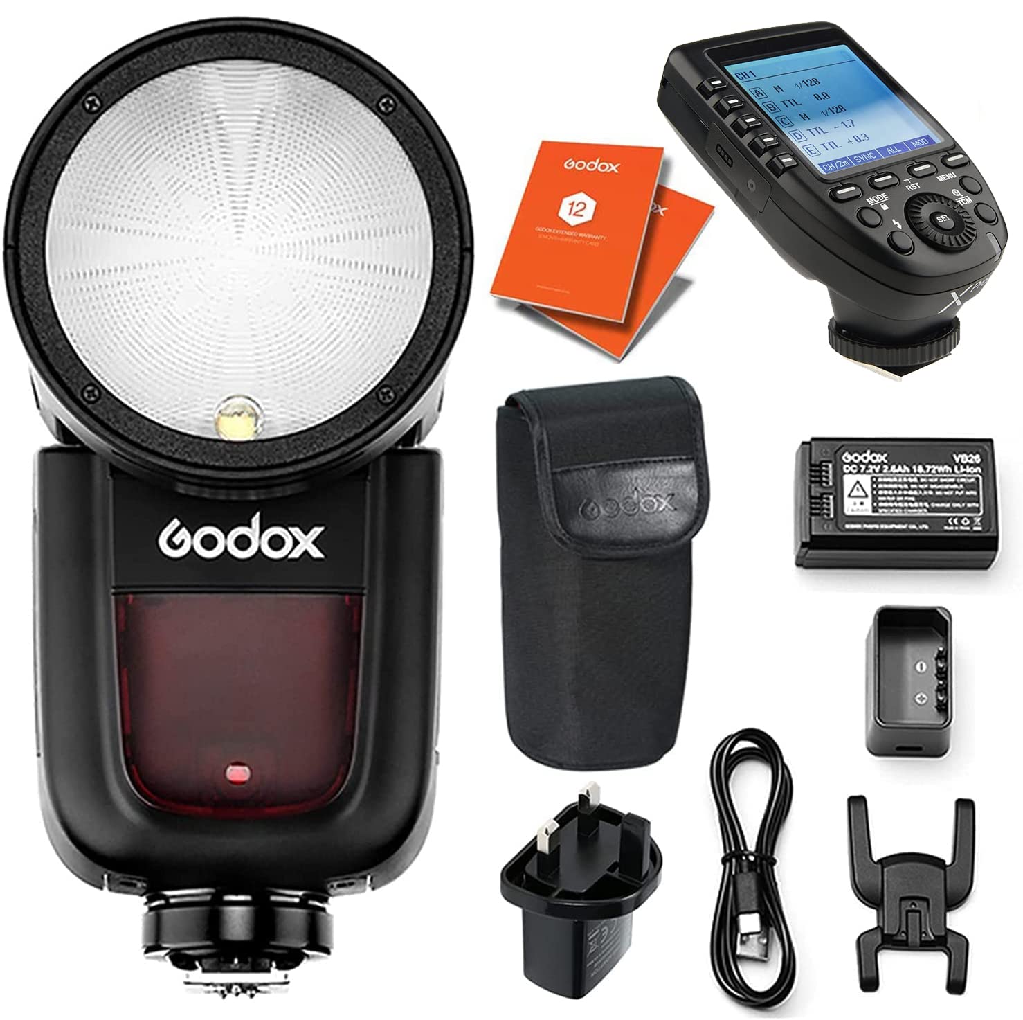 Godox V1 Speedlite With Xpro Nikon Trigger Light 5060198248139