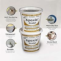 Vista 2 de Aves-Apoxie Sculpt - 2 Part Modeling Compound (A & B) - 4 Pound, White/Stone White