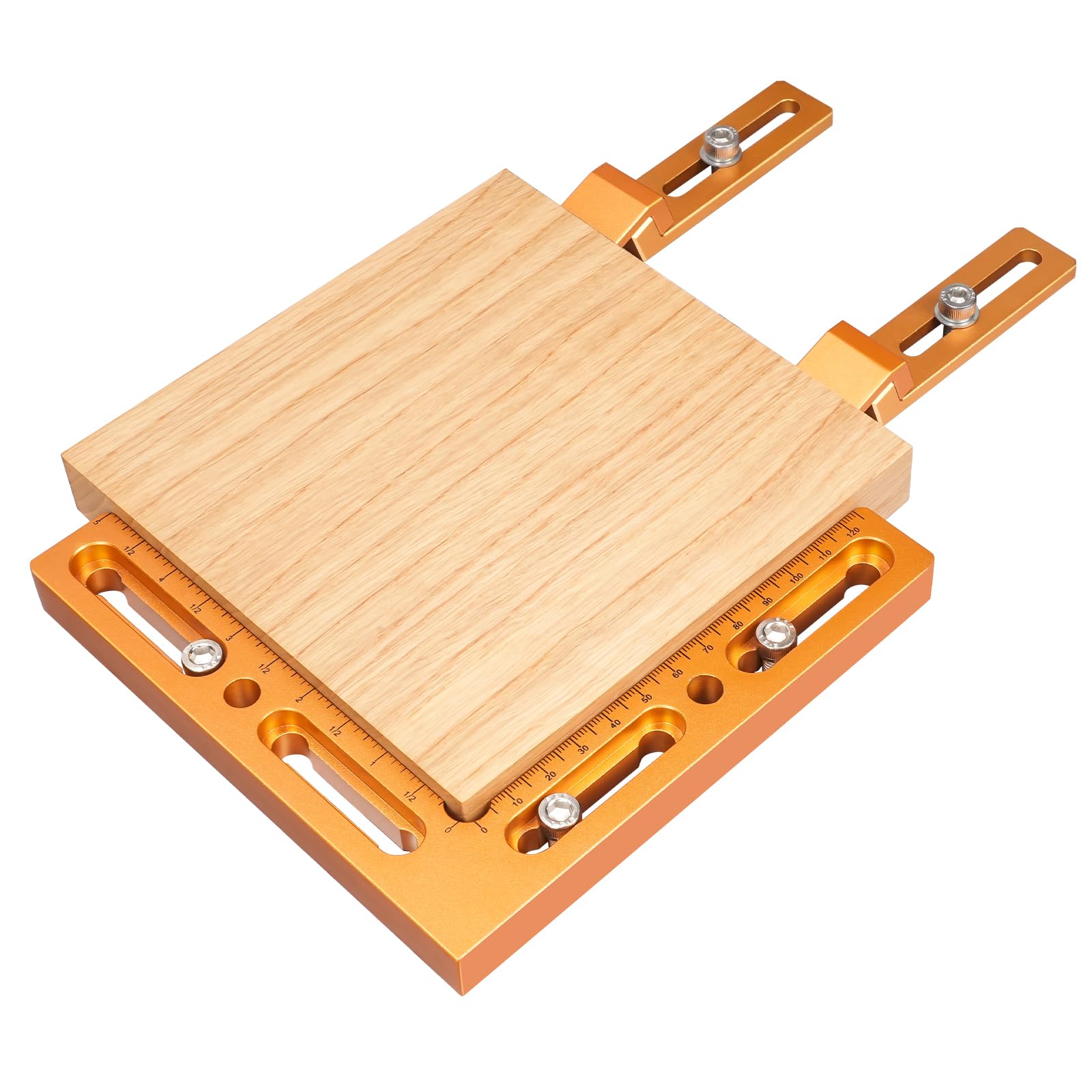 CNC-Werkstück-Positionierungsvorrichtung, CNC-Schraubstockklemmen für T-Nut und perforierte Tische – Holzbearbeitungsvorrichtung mit wiederholbarer Positionierung, Seitenklemmung, CNC-Bearbeitung