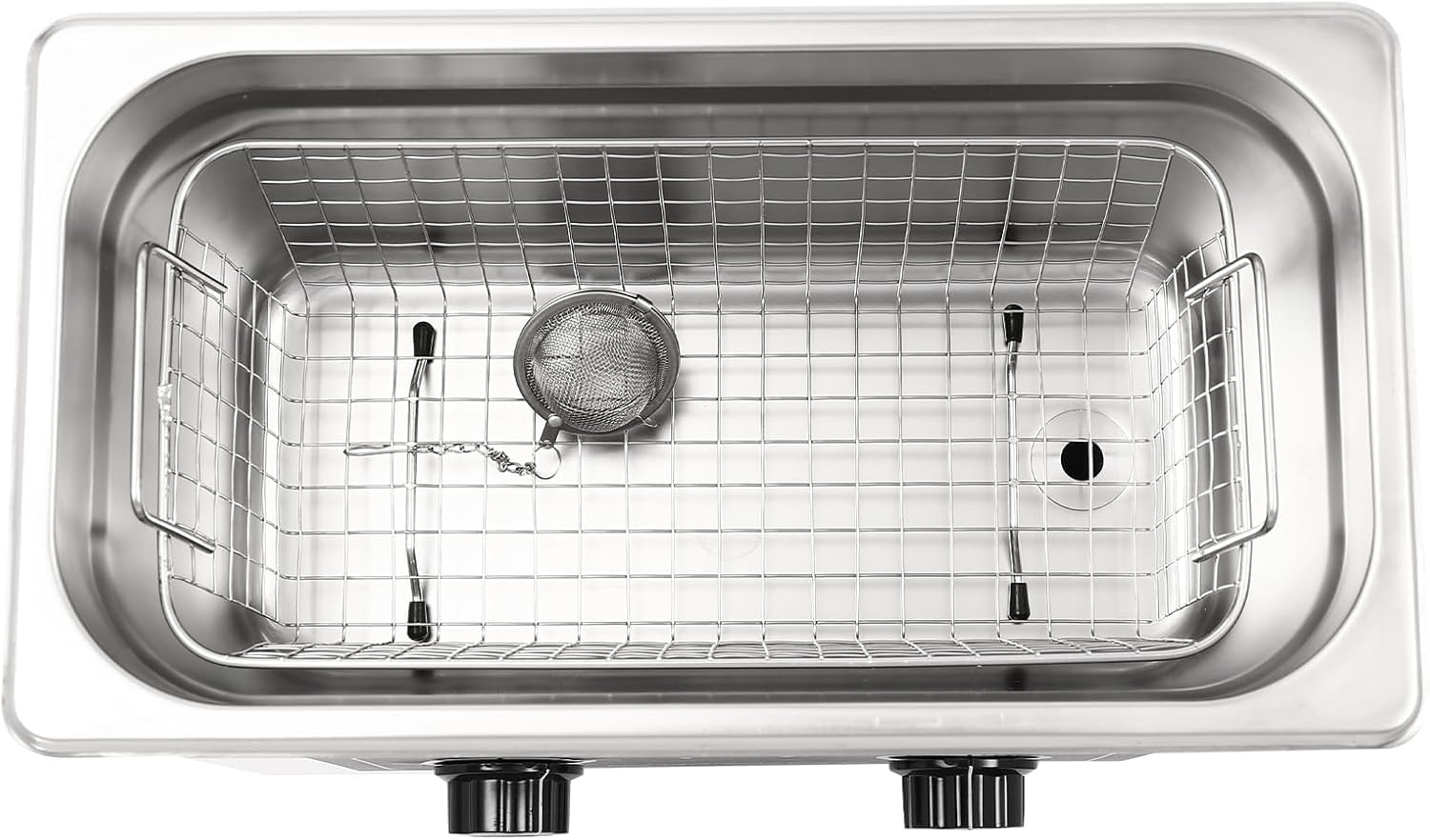 Pulitore A Ultrasuoni 42 Khz, da 2 A 30 Litri, in Acciaio Inox, con Cestello Rimovibile, Ideale per La Pulizia di Gioielli, Occhiali, Orologi, Protesi Dentarie E Parti Metalliche. 6.5L