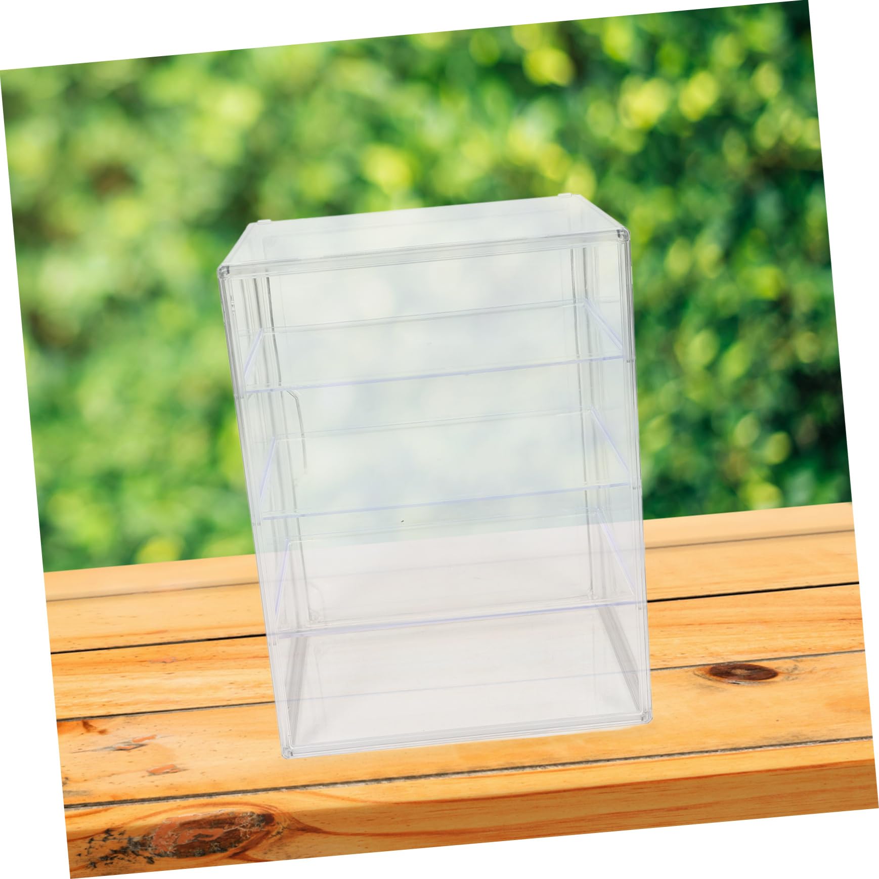 Cabilock Vitrina Acrílica Transparente y Puerta Magnética Fácil de Limpiar con 4 Niveles Ajustables y Almacenamiento de Pan para Pan Adecuado para Encimeras de Cocina