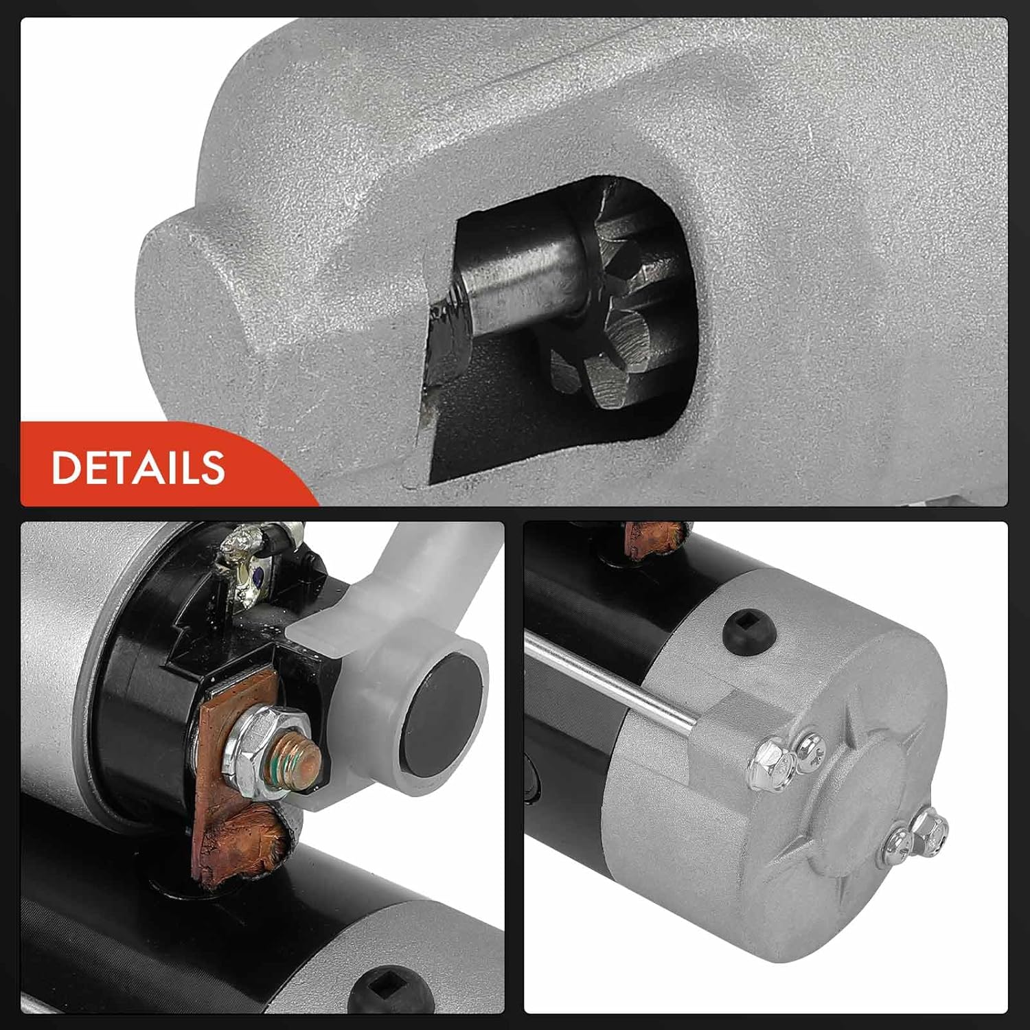 A-Premium Starter Motor Compatible with Infiniti M45 2003-2004, Q45 2002-2006, 4.5L, 12V 1.7KW 10-Teeth Clockwise, Replace# 23300AR20A, M002T85171