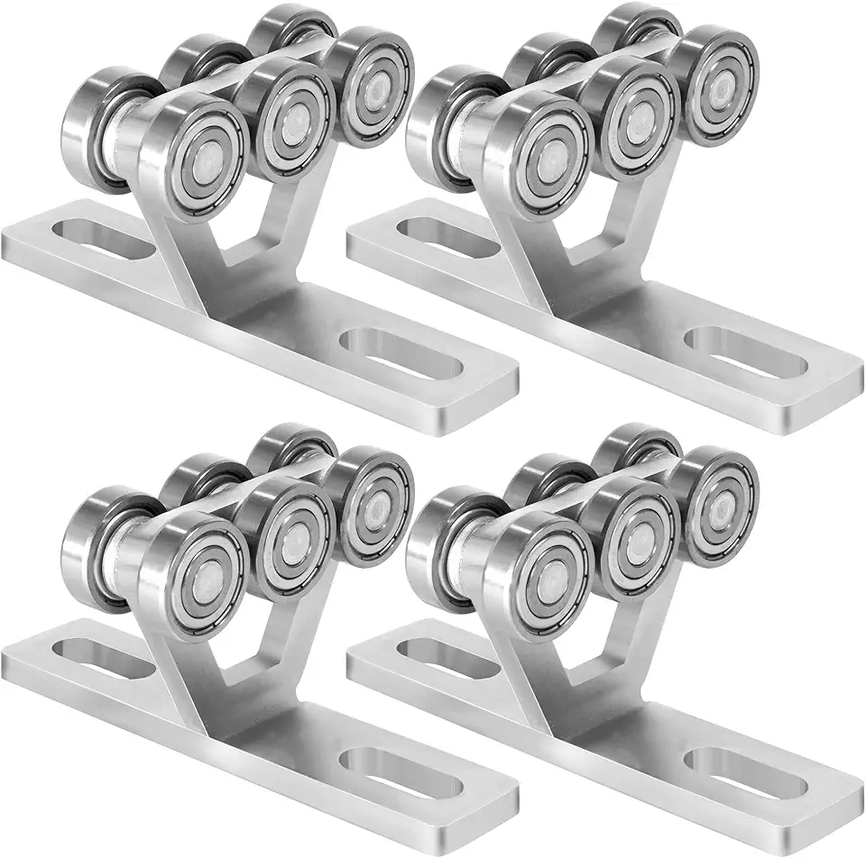 6 Wheel Trolley Assembly Electric Hoist Easy Installation Roller Trolley Silent for use with 1-5/8" Wide and All 1-5/8" or Taller Strut Channel (design4)