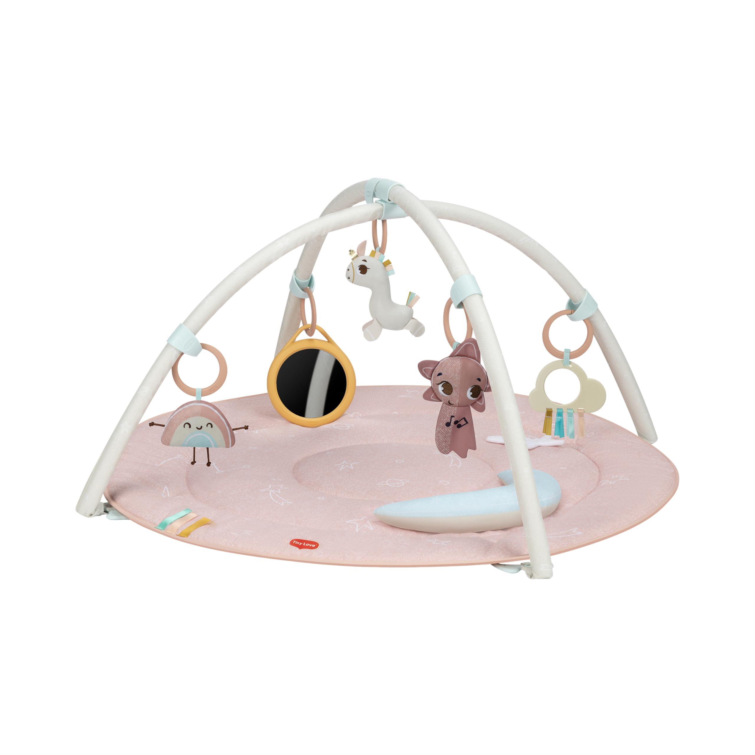Tiny Love Developmental Gymini, Gimnasio de actividades con música para bebés, desde 0 meses, 20 actividades estimulantes, cometa musical y nube con textura, Unicorn Wonderlands