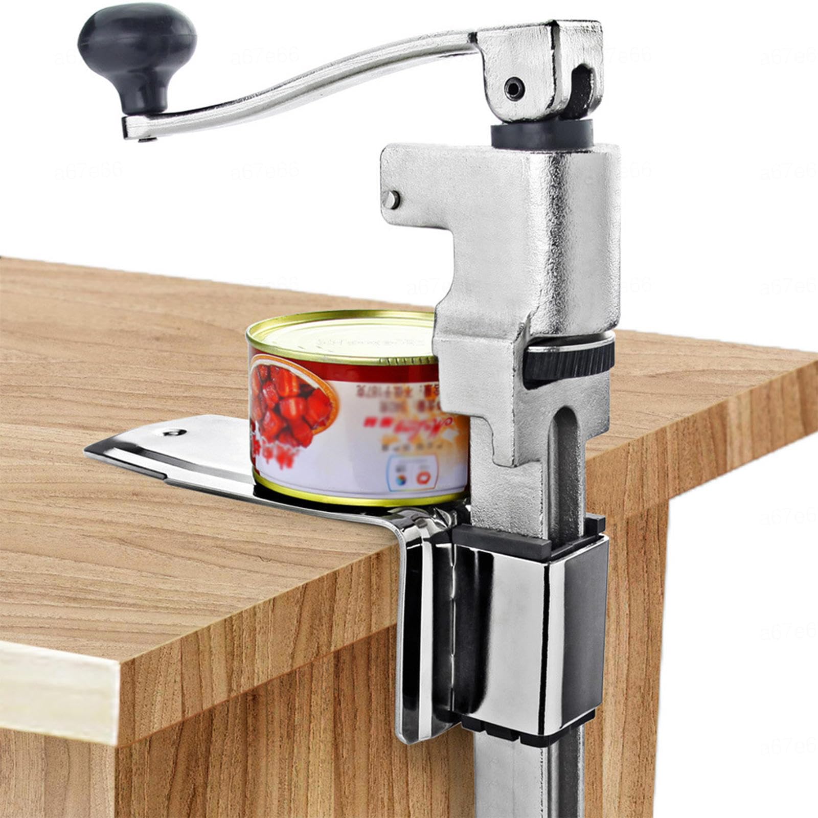 GYKOZY Table Can Opener, Manual Table Mount Can Opener, Extension Rod and Detachable Base for Commercial Restaurant Kitchen