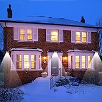 Vista 7 de InnoGear Luces de Canalones, 24 Luces LED Solares para Exteriores con Sensor de Movimiento de Montaje en Pared para Seguridad, IP65 Impermeable