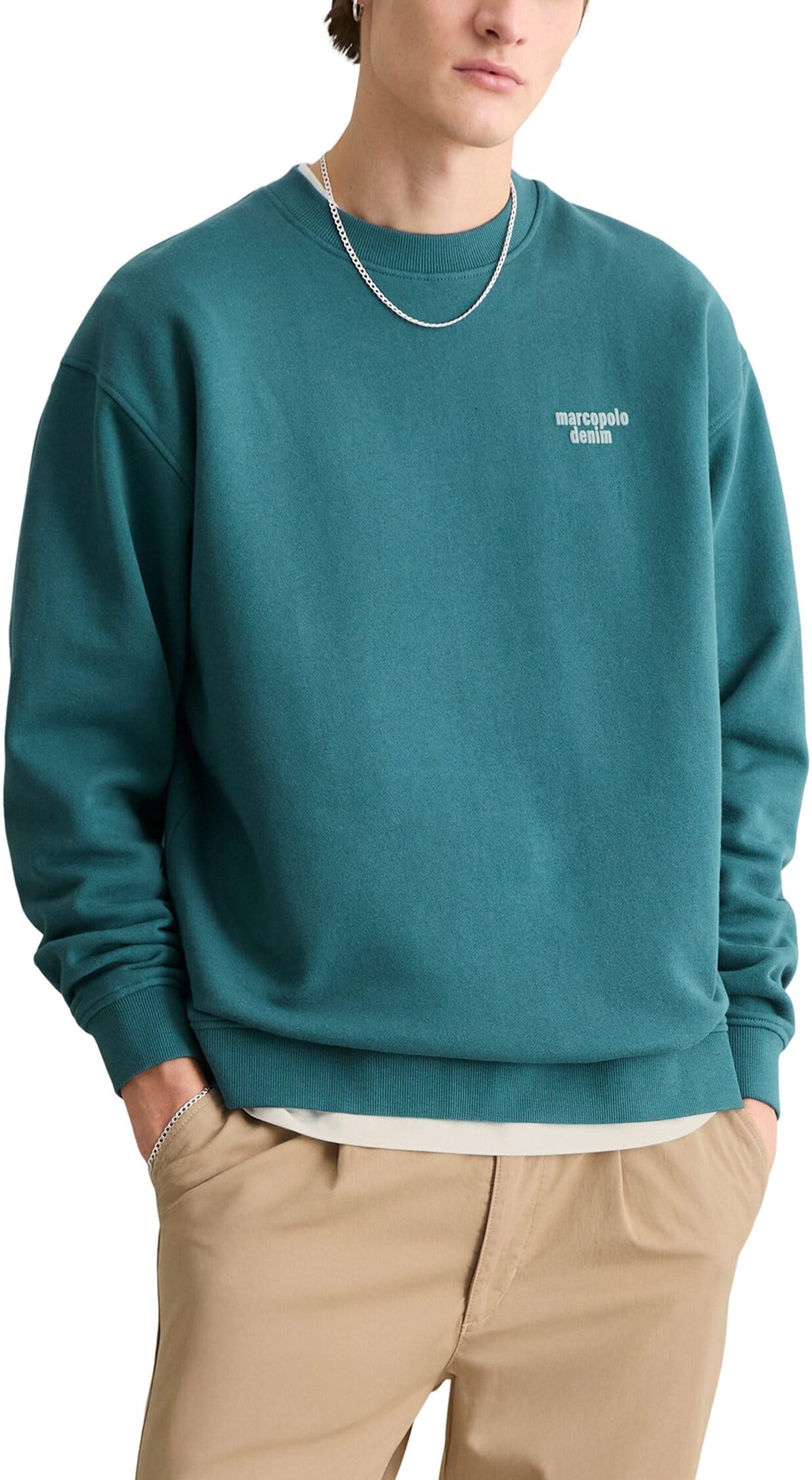 Marc OߴPolo Denim Herren Sweatshirt mit Rückenprint Relaxed Fit