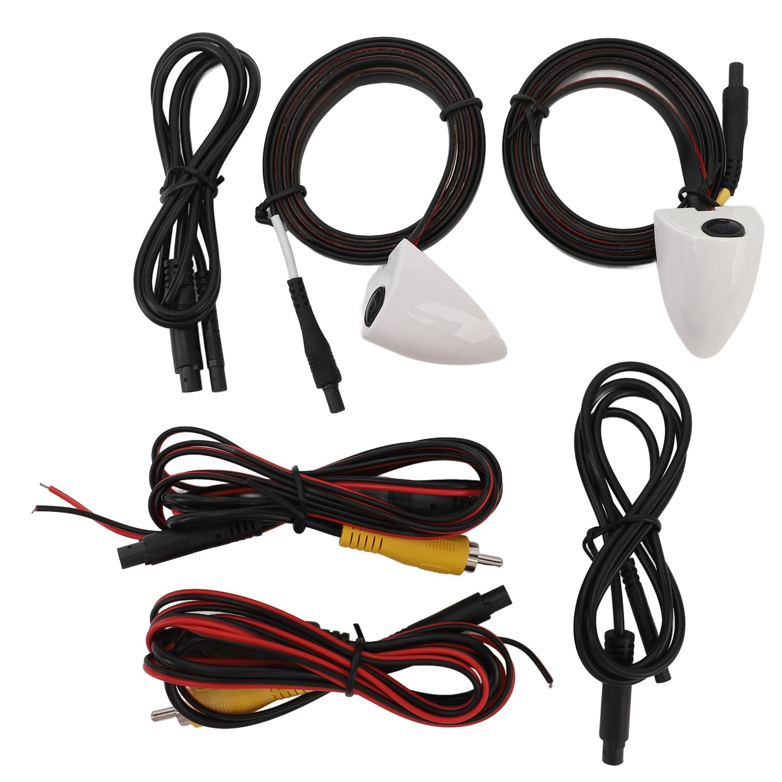 Telecamera per Punti Ciechi per Auto Visione Notturna Assist Tape Montaggio Telecamera per Visione Laterale Sinistra e Destra per di Sorveglianza 'auto (Bianco)