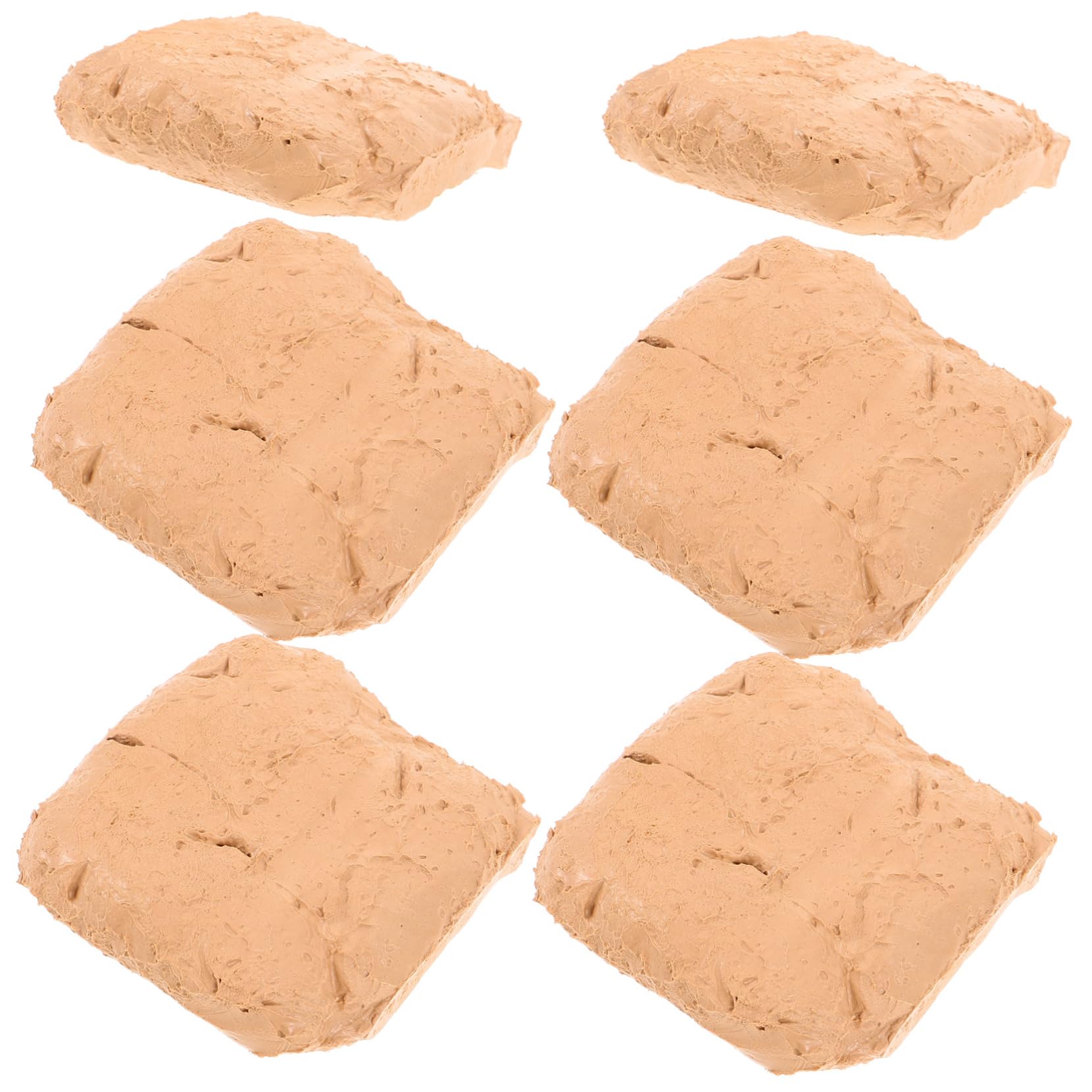 Arcilla de Modelar Beige 6 Piezas Abs para Manualidades y DIY | Secado al Aire, 200g por Bolsa, Práctica para Principiantes en Modelado y Artesanía