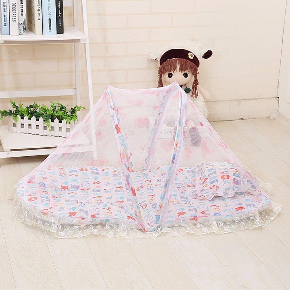 SJQKA-Mosquito net for children, infants and young children with nets, mattress pillows, baby mosquito net : Sports & Outdoors
