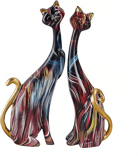 ZUNPINSPACE 2 piezas de esculturas decorativas de resina para pintura al óleo, oficina en casa, hogar, estantería de hotel, decoración de escritorio