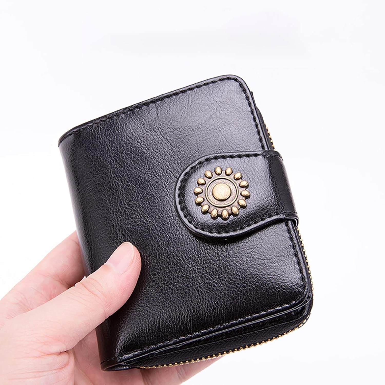 Card Pouch Multifunctional Coin Purse Organ Zip Card Case Men and Women PU Anti-Theft Swipe Credit Card Case Card Cases