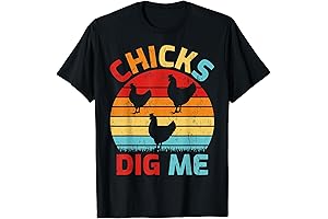 Vintage Retro Chicks Dig Me Farming Chicken Farmer T-shirt