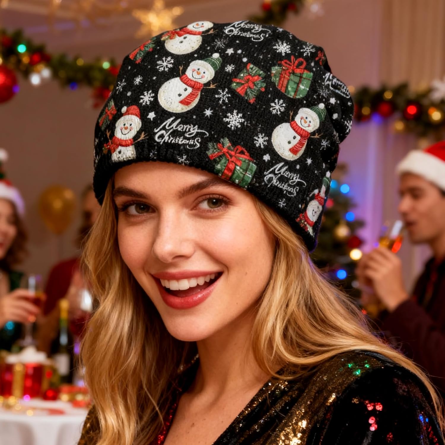 ,Chemo Headwear for Women for Slouchy Beanie Hat Skull Cap Cancer Headwear Accessories for Women - Image 2