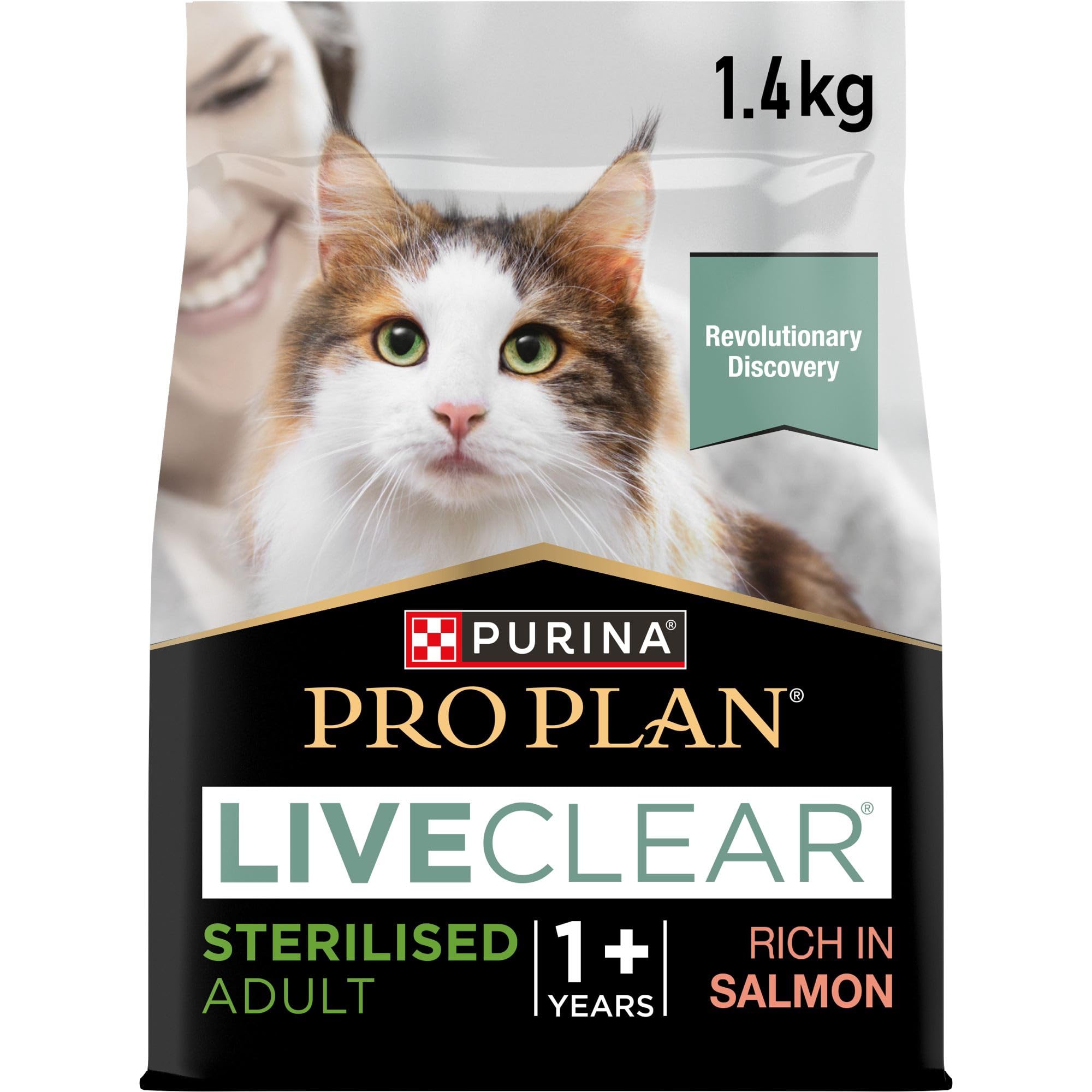 PRO PLAN Cat LIVECLEAR Sterilised Adult +1 Jahre, reich an Lachs, 1,4kg