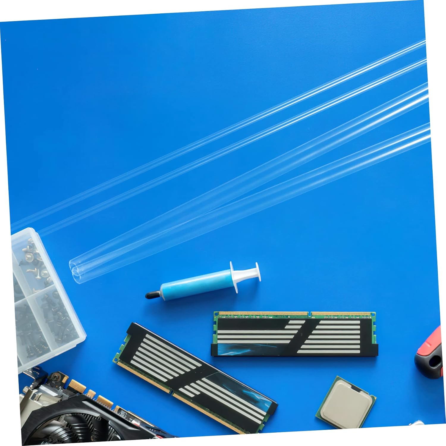 5sets Unbreakable Round Plastic Lab Tubes Prf Prp Hose Tubing for Crafts Hard Dust Collection Fittings 4pcs*5