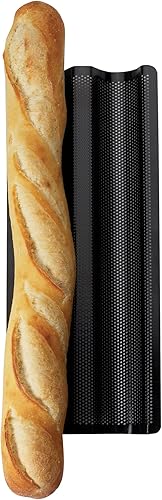 Miniatura 2 de Mrs. Anderson's Baking Sartén doble antiadherente para baguette, acero al carbono, aprobado por Europa, sin PTFE ni PFOA