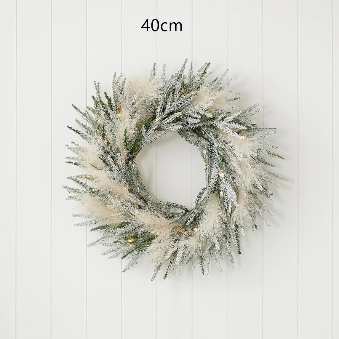 Winterkranz Dekokranz Künstlicher Weihnachtskranz for Drinnen Und Draußen, Weihnachtsdekoration, Girlande Adventskranz Christbaumschmuck(7 3/8)