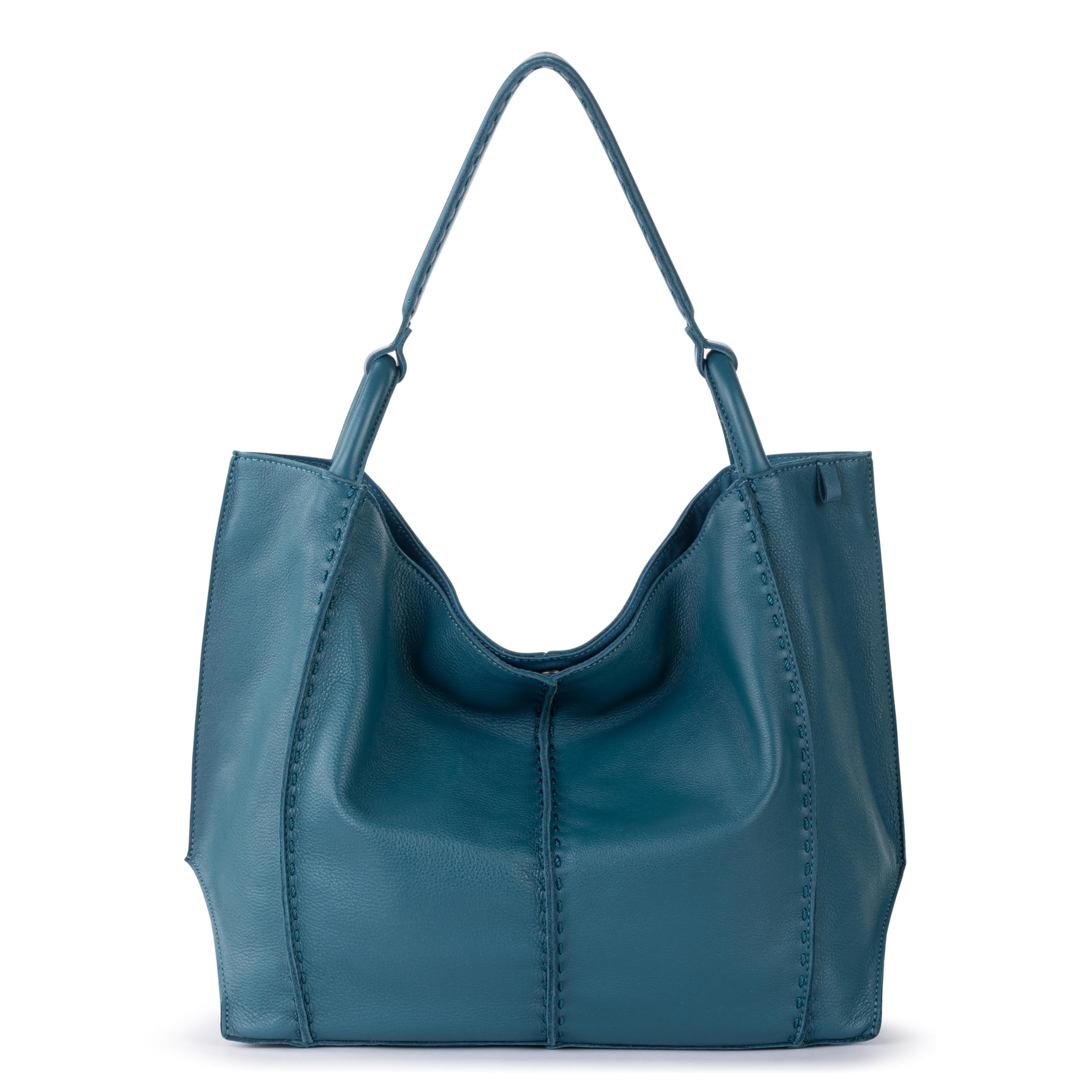 The Sak Los Feliz Large Tote Bag - Women's Purse For Everyday, Travel, Beach Bag - Roomy Handbag With Shoulder Bag Strap | Fits Laptop & Daily Essentials, Durable & Lightweight, Interior Organization, Work, Travel & Beach Ready, Everyday Carryall One Size Deep Teal
