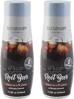SodaStream Diet Root Beer, 440ml 2 Pack, 14.8 Fl Oz