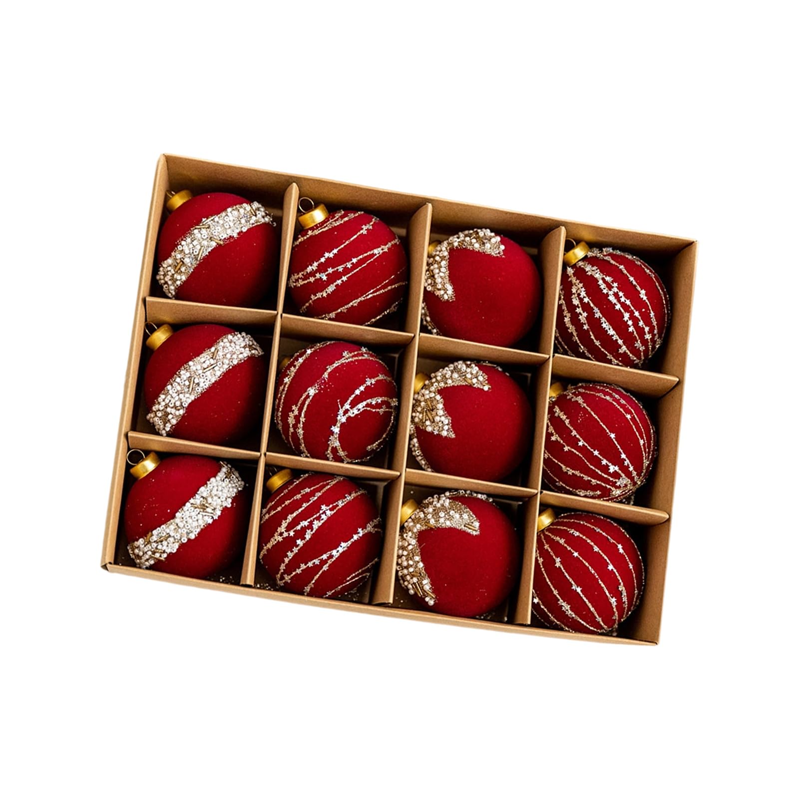 Tfaoys C 12Pcs Hristmas Tree Decorations Set Festival Hanging Ball For Home Holiday Party Tabletop Decors Hristmas Ball Ornament Set