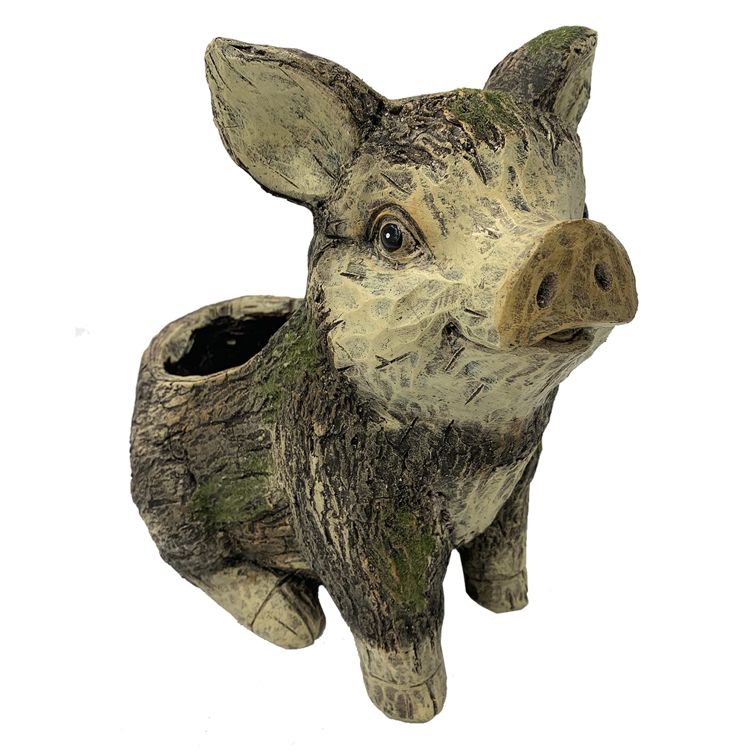 Amazon.com : Esschert Design ZYCT261 Faux Wood Pig Planter, MGO : Patio,  Lawn & Garden
