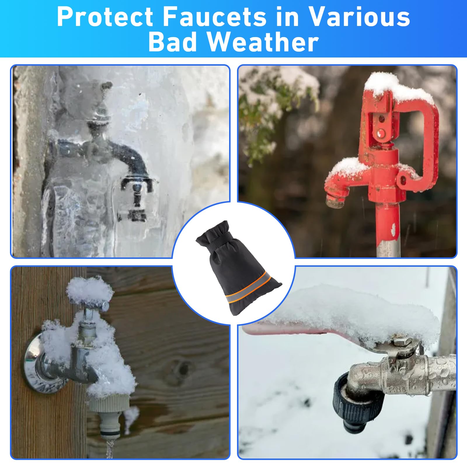 Cubierta Aislamiento Para Temporizador De Riego - Protector Anticongelante, Transparente, Para Grifos Exteriores