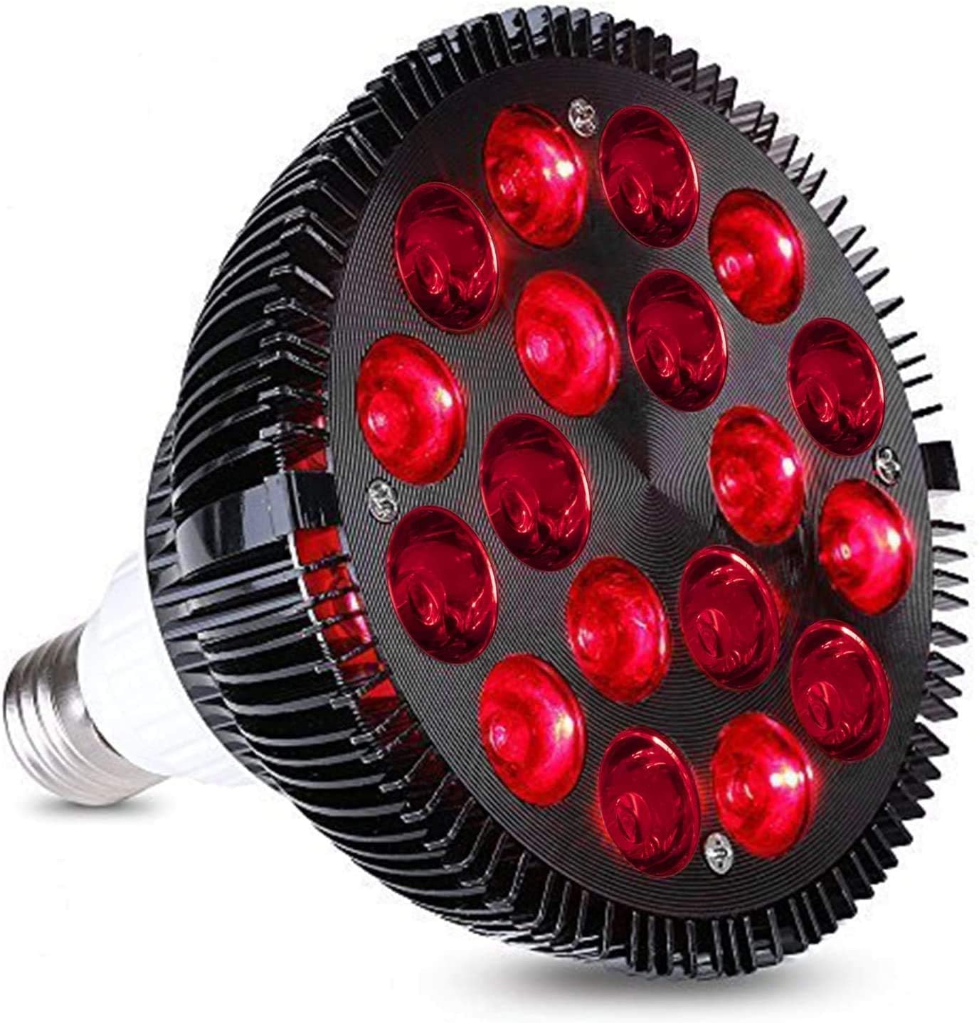 Elitzia Bombilla infrarroja de 660 nm roja y 850 nm Near Infrared Bulb Accesorio para dispositivo de luz infrarroja ET350 ETPAR38 (negro)