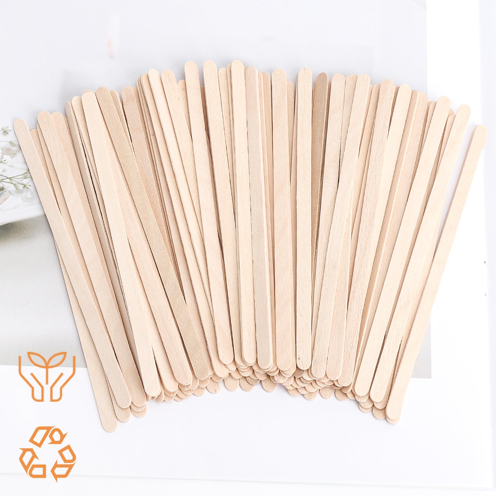 1000 Agitadores De Madera + Cuchara De Café De Acero Inoxidable – Ecológicos, Sin Astillas, Ideal Para Oficina Y Hostelería