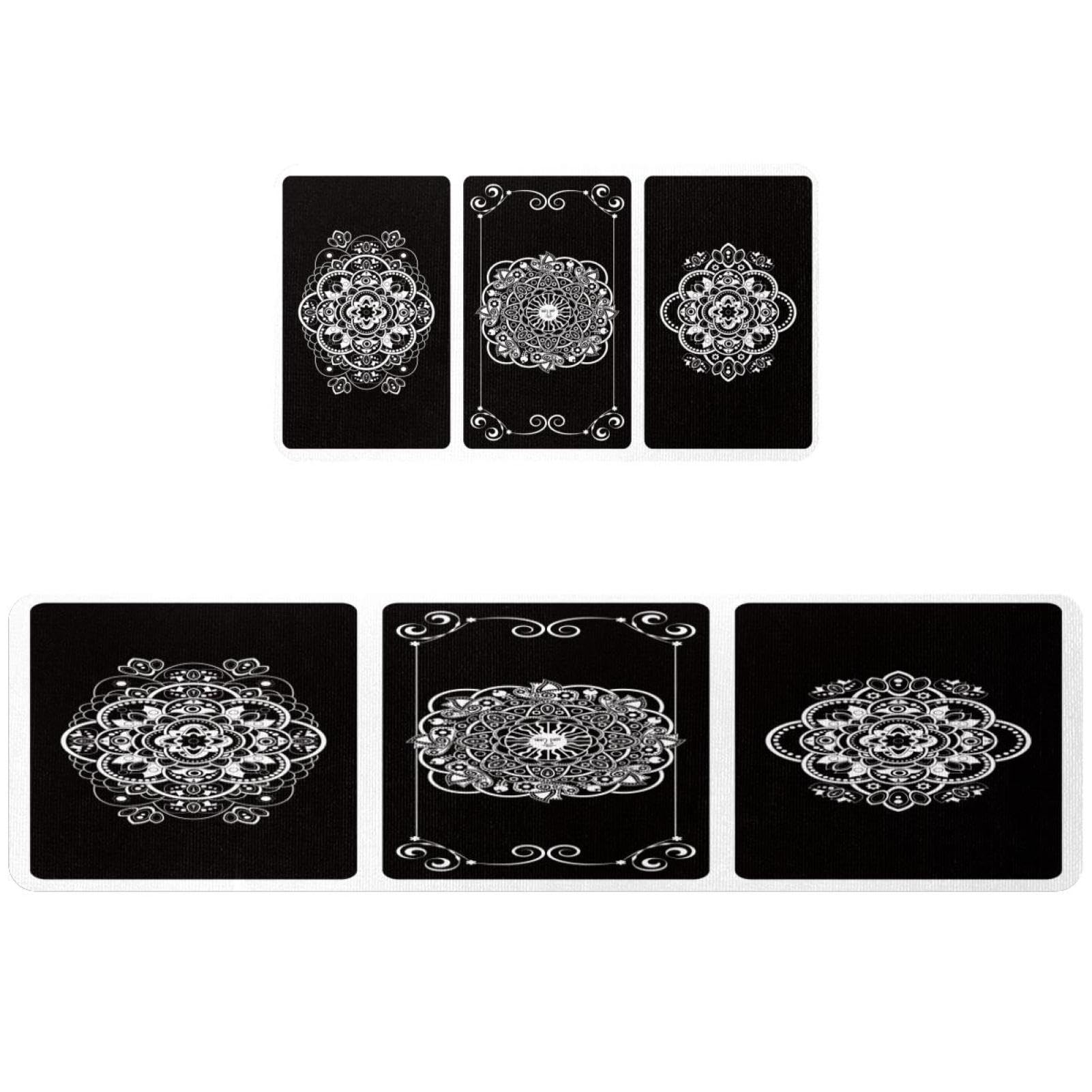 Tapis de cuisine lavables dos de cartes de tarot anti-glisse