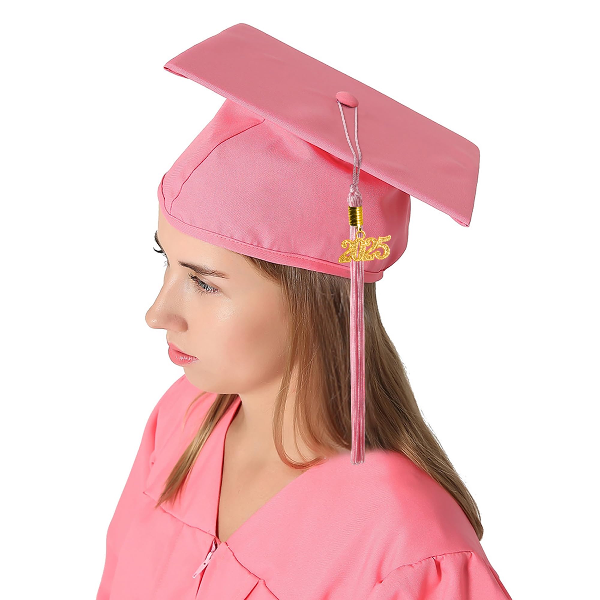 Yellow, M  Graduation Gown Cap Tassel Set For High School And Bachelor Yellow M~p116429357 - View #8