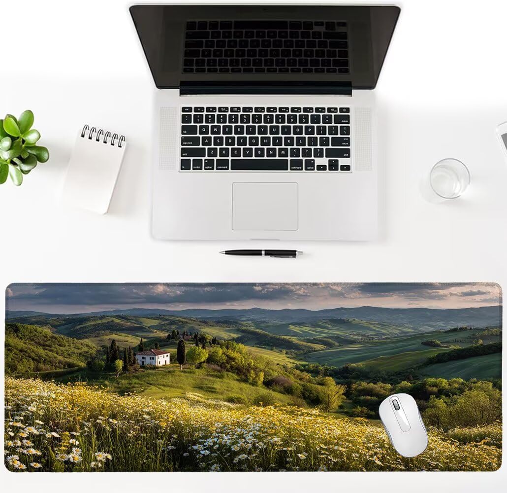 Alfombrilla Ratón XXL 1600x800x3 mm Mouse Pad Grande Gaming Cabaña Alfombrilla Escritorio,con Base de Goma Tapete Escritorio con Bordes Cosidos, Impermeable Antideslizante Ordenador Desk Mat zj-417