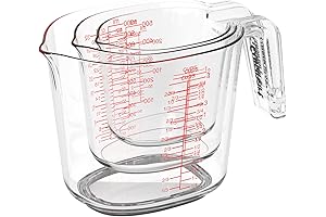 Cuisinart 3-Piece Clear Nesting Liquid Measuring Cups