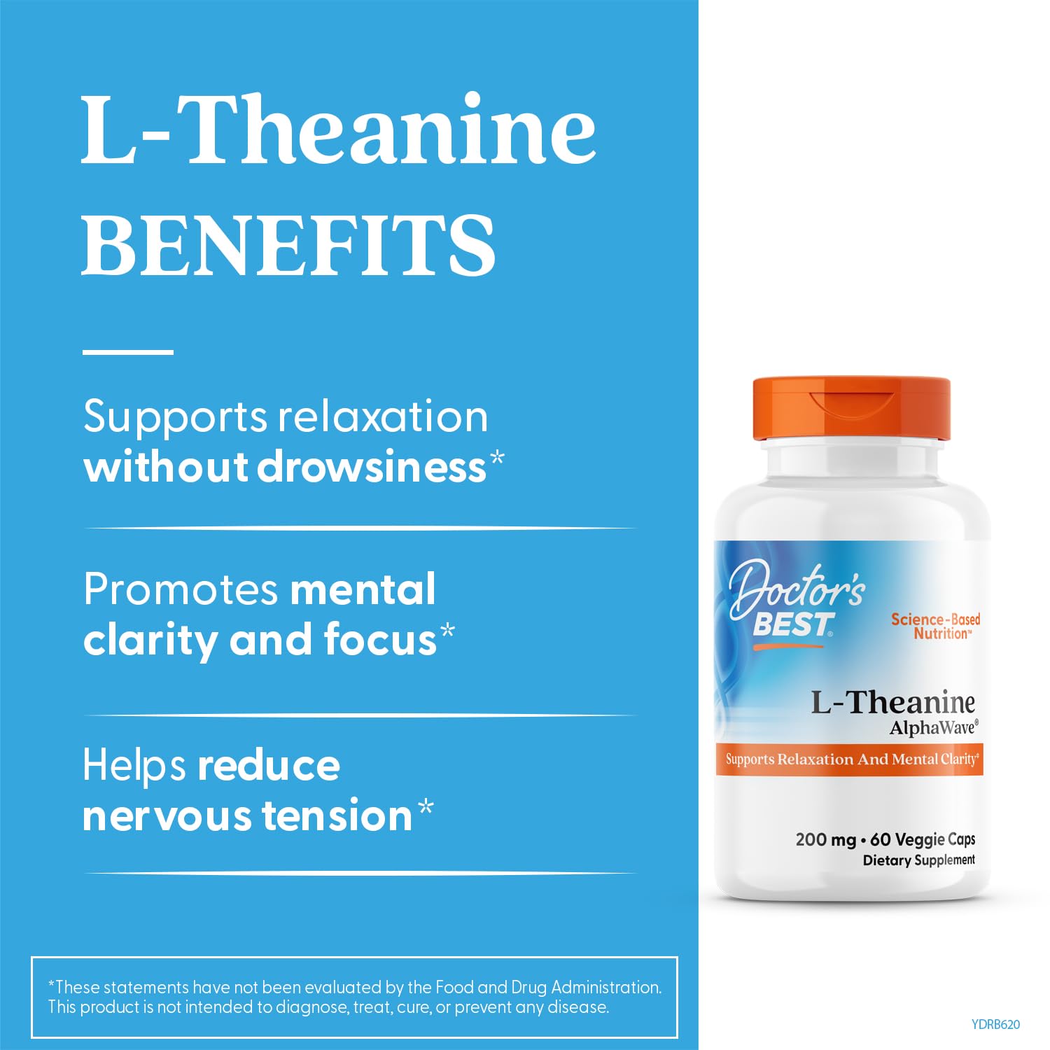 Doctor's Best L-Theanine AlphaWave - 60 vcaps