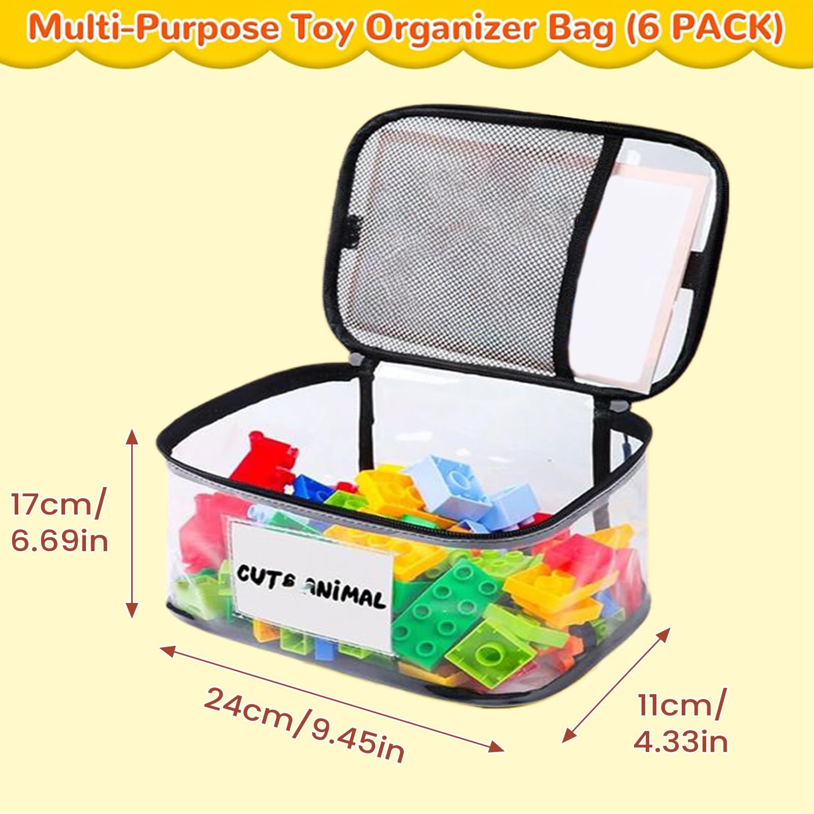 Bolsas Para Almacenar Juguetes,6 Piezas Estuche Organizador